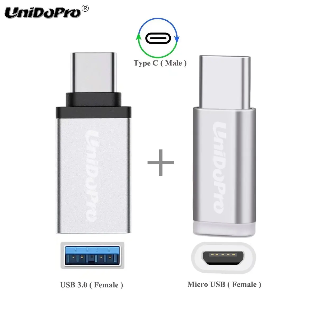 Адаптер с Type C на USB OTG + Micro адаптер для Sharp Aquos D10 C10 S3 Mini S2 R R2 X4 Sense Plus|Переходники и
