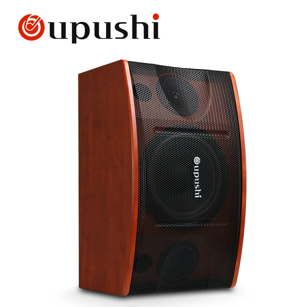 Wooden Oupushi домашний кинотеатр 100 Вт караоке динамик 2-Way полный спектр Echo профессиональный клуб 10 дюймов мощный динамик для наружного мероприятия - Цвет: Wooden