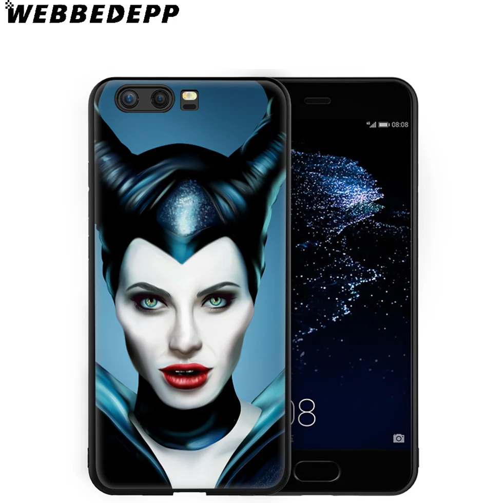 WEBBEDEPP Witch Maleficent Soft Case for Huawei P8 P9 P10 P20 P30 Lite Pro P Smart Z Plus 2019 Y6 Prime 2018 2017 Mini |