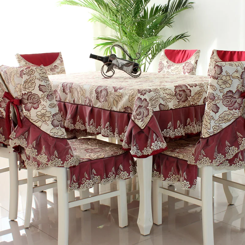 Мода высшего сорта столовая скатерть для стола стула чехлы на стулья подушки