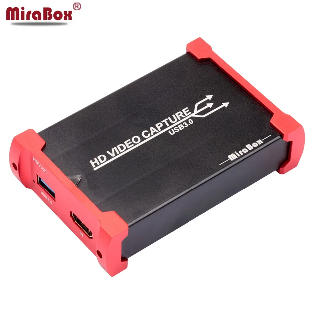 MiraBox HD USB карта видеозахвата с HDMI loop out USB3.0 Совместимость OBS DouYu live программного