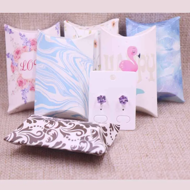 24 шт/1 лот оптовая продажа Подушка Коробка Ювелирные изделия &amp ожерелье для