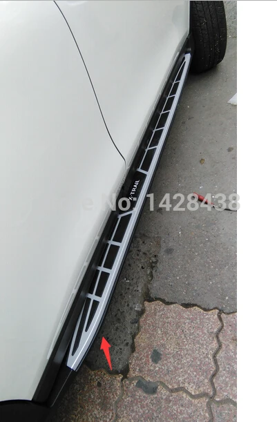 Новинка! Алюминиевая Подножка для NISSAN X TRAIL 2013 2015 боковая подножка Nerf|Буксиры и