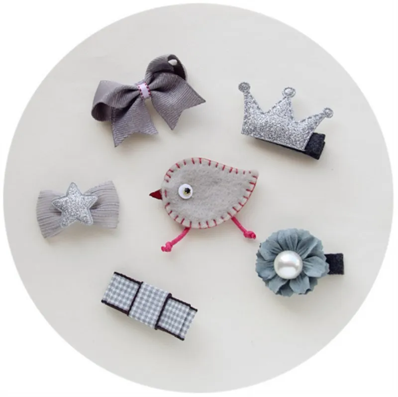 5 шт. заколки для волос девочек с цветочным бантом | Мать и ребенок