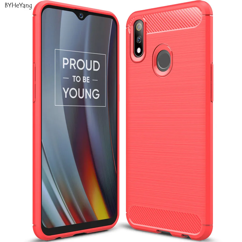 Чехол для OPPO Realme 3 Pro чехол телефона из мягкого силикона и ТПУ с текстурой