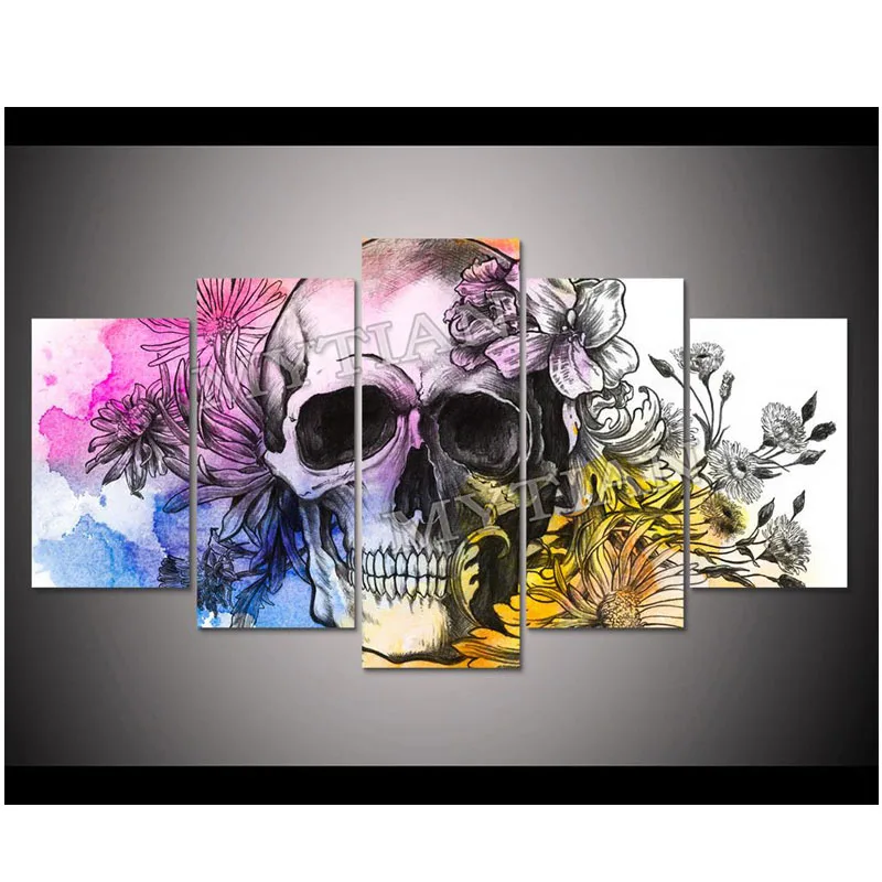 

Floral Skull 5D diy Needlework diamond embroidery pattern resin mosaic wedding decor diy diamond painting 3d cross stitch kits