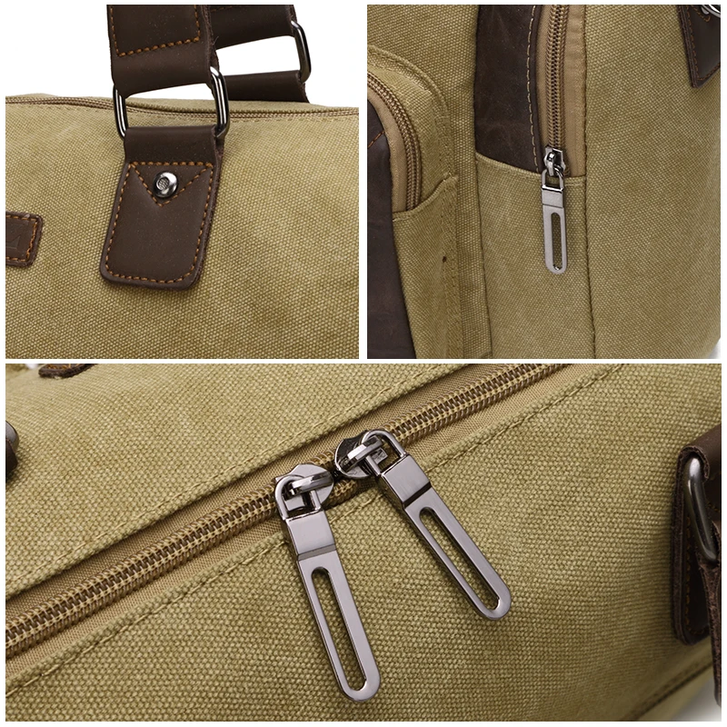 Мужская Холщовая Сумка через плечо сумка дорожная багажная большая вместимость