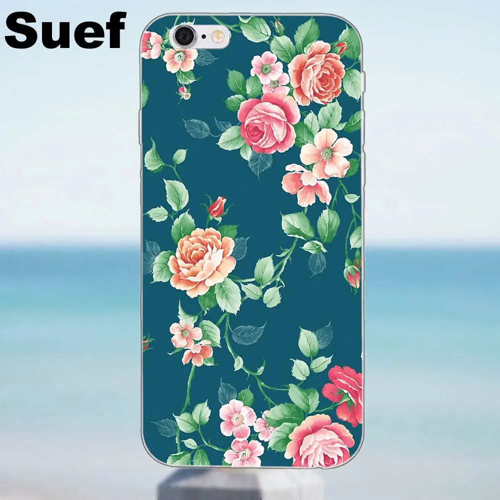 Suef мягкий дизайн для iPhone X 4 4S 5 5S 5C SE 6 6S 7 8 Plus Samsung Galaxy A3 A5 J1 J3 J5 J7 2016 2017 романтический