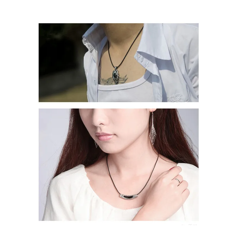 Черный резиновый шнур с коннекторами и застежками из стерлингового серебра 925