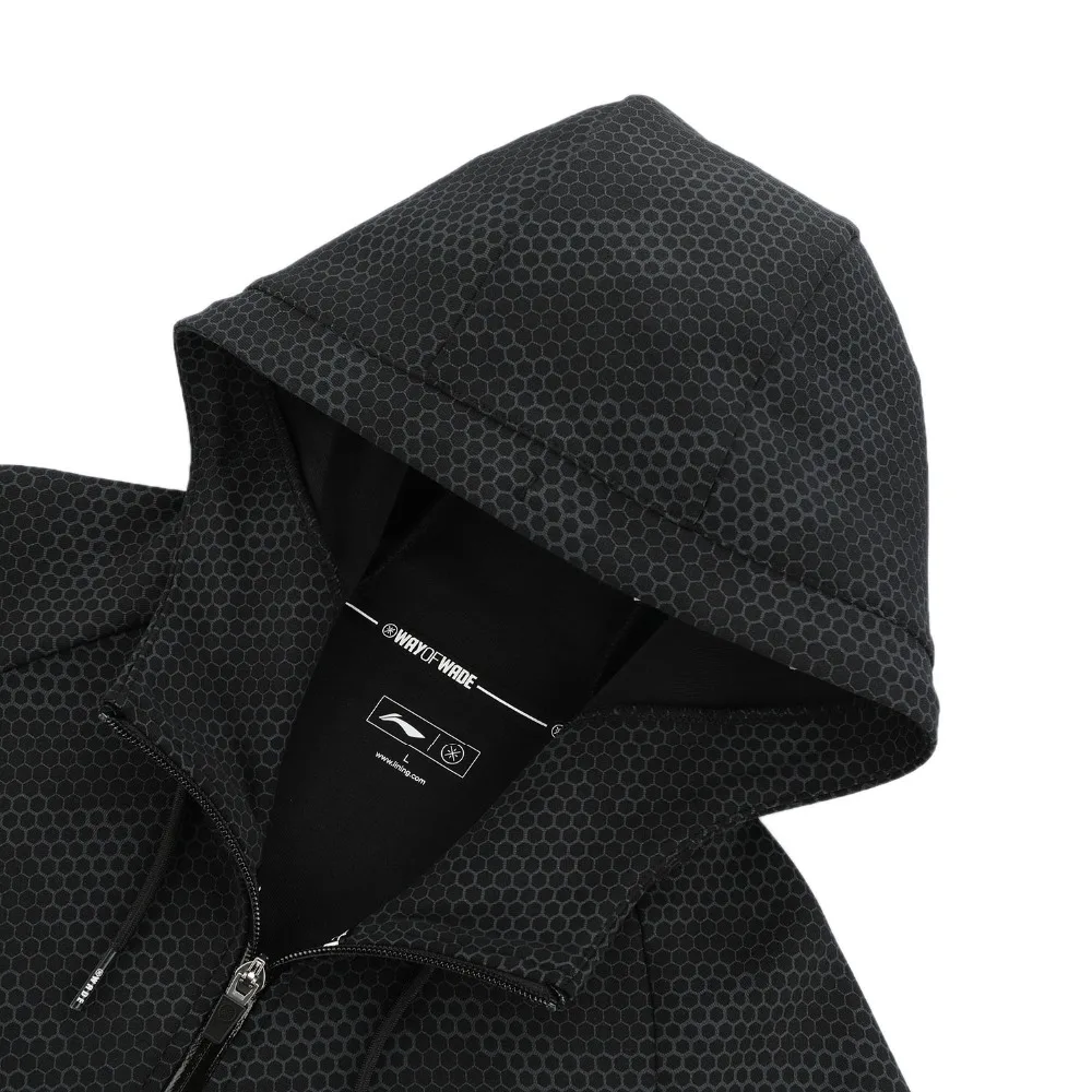 Li Ning мужской свитер с капюшоном серии Уэйд Повседневная Толстовка 66% хлопок 34%