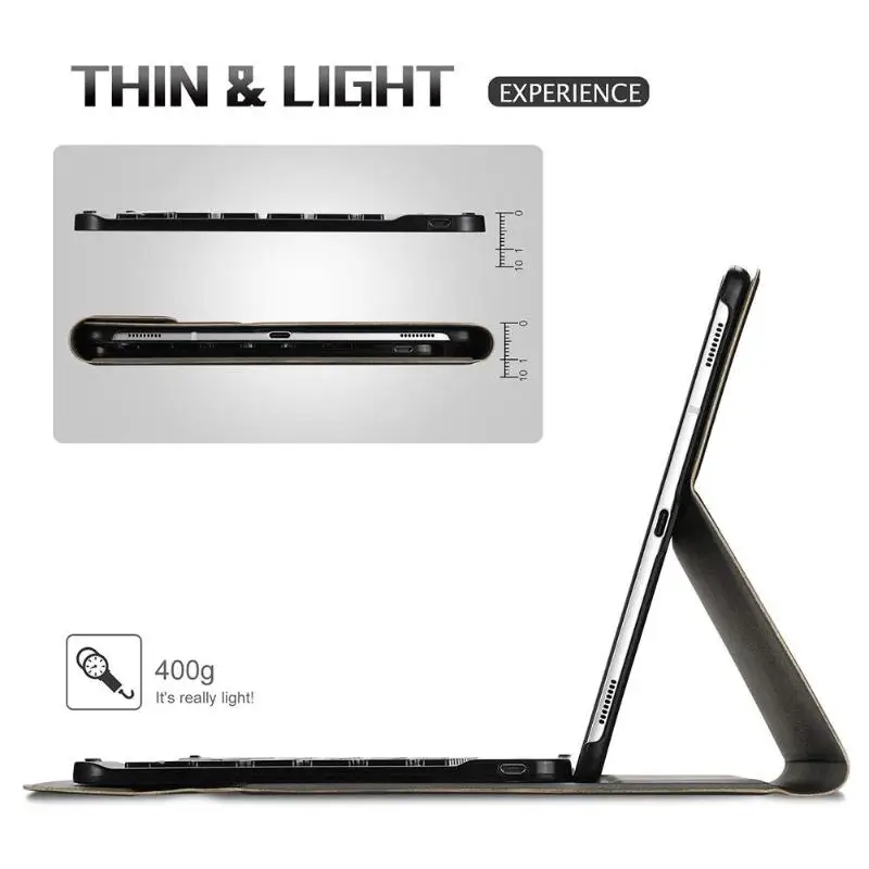 Съемная клавиатура Bluetooth с чехол для samsung Galaxy Tab S5e SM-T720