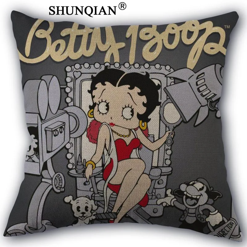 5 Высокая Качественный хлопок лен Betty Boop Подушки Детские случае свадебные декоративные Наволочки для дома Подушки Детские крышка a10.17 - Цвет: 5