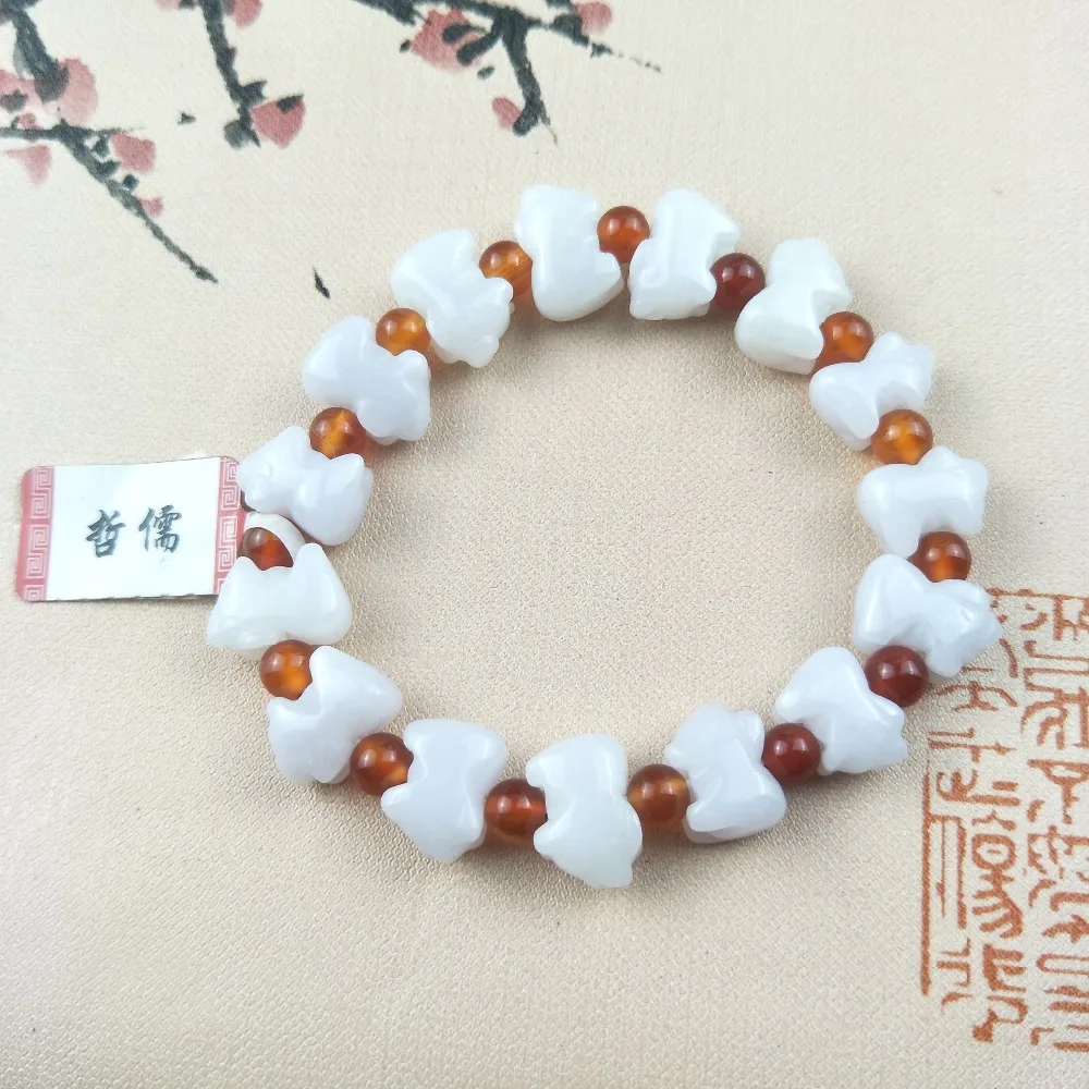Zheru Jewelry Pure Natural Jadeite Carved Piglet Bracelet Fine Men and Women Style A Class National Certificate | Украшения и