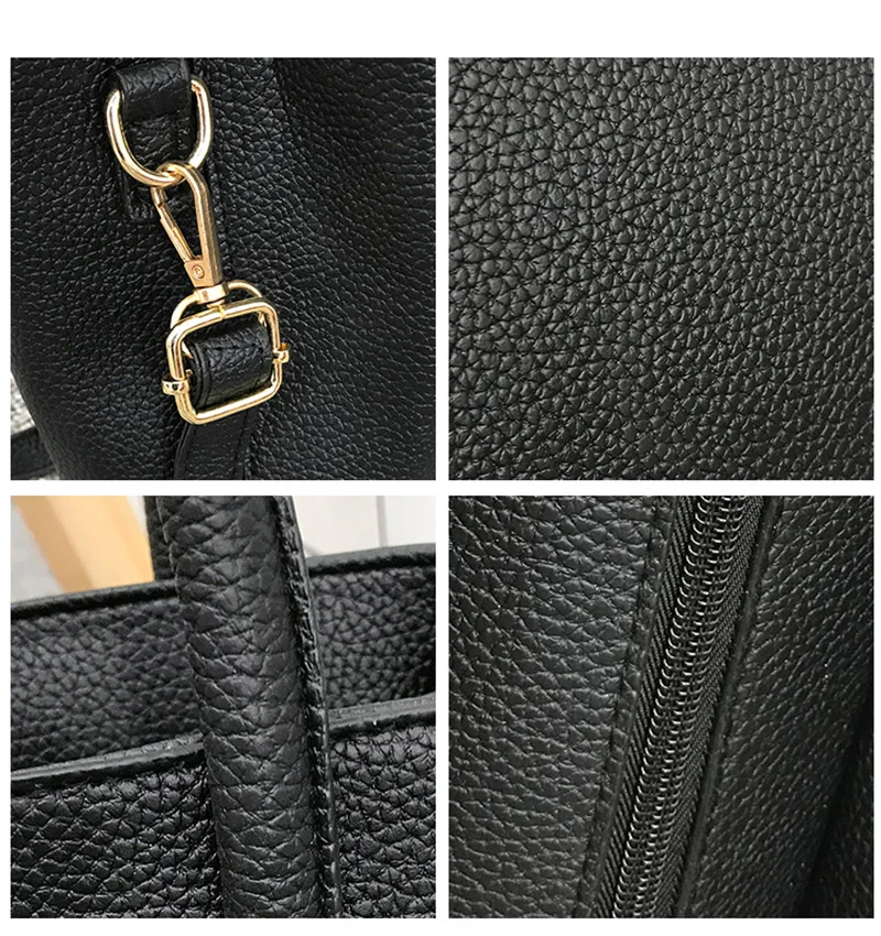 Gaqiuma Litchi PU satchels Сумочка crossboday сумки кошелек 3 шт. один набор для женщин