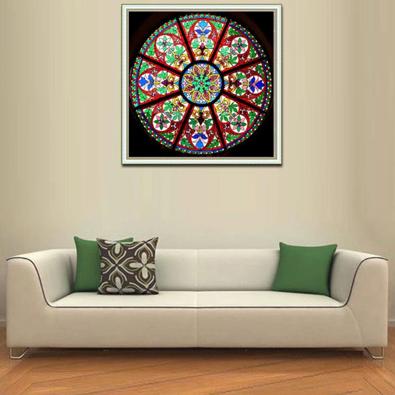 5d Diy Diamond Painting Religion Mandala blossom Embroidery Cross Stitch Wall Stick Mosaic Home Decor Needlework | Дом и сад