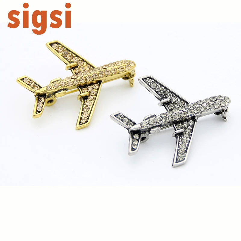 Хит продаж Женские Ювелирные изделия самолет/самолет брошь Корея вставка с