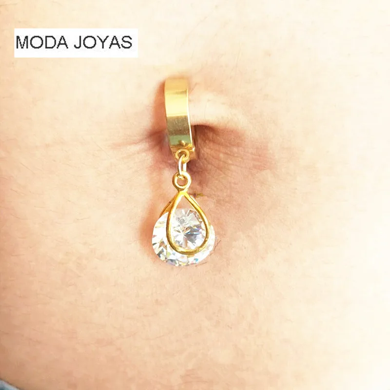 MODA JOYAS большие циркониевые Поддельные кольца для пупка 316l стальные ювелирные изделия для тела кольца для пирсинга Живота Сексуальные поддельные пирсинг пупка Ombligo