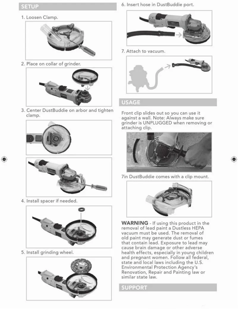 Новый набор для защиты от пыли Сухой шлифовальный пылезащитный чехол угловой