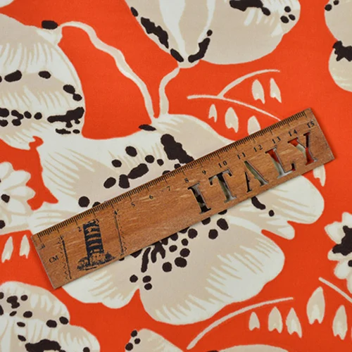 Абстрактный Цветочный чистый шелк с рисунком крепдешин шелковая ткань 14 momme