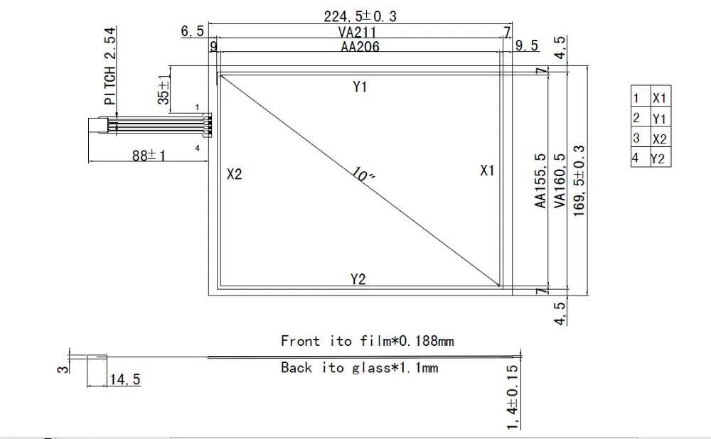 Распродажа в наличии промышленная резистивная сенсорная панель Usb 5 шт./лот 10