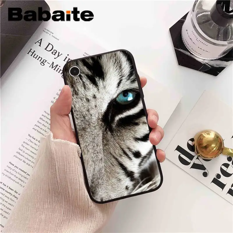 A6 Babaite лев тигр Волк Шаблон Coque Оболочка Чехол для телефона для iPhone X XS MAX 6 6s 7 7plus 8 8Plus 5 5S SE XR 11 11pro 11promax - Цвет: A6