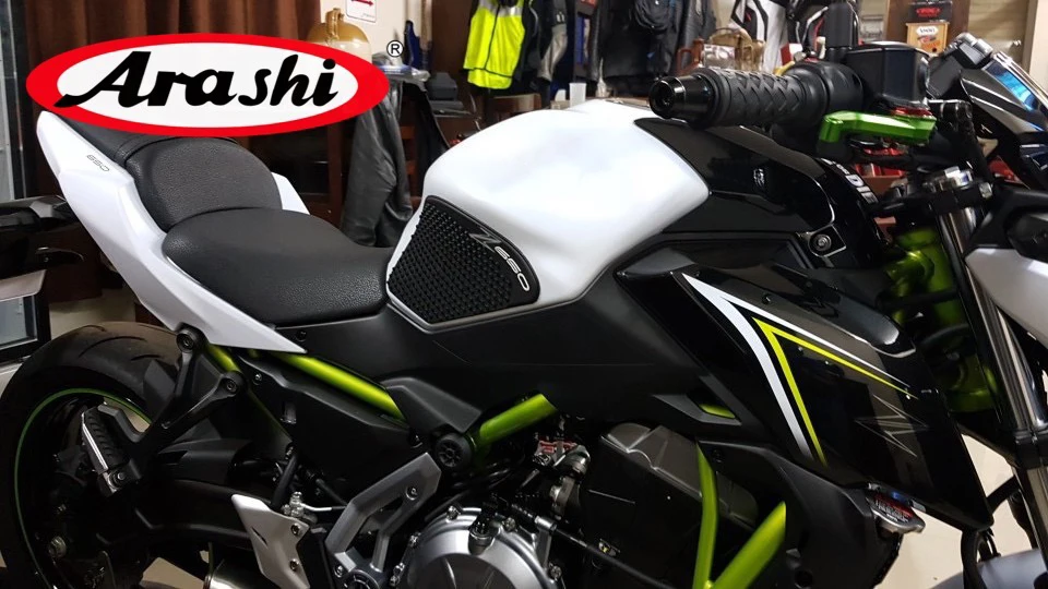Arashi 1 пара для KAWASAKI Z650 2017 прокладки на бак боковые газовые наколенники защитные