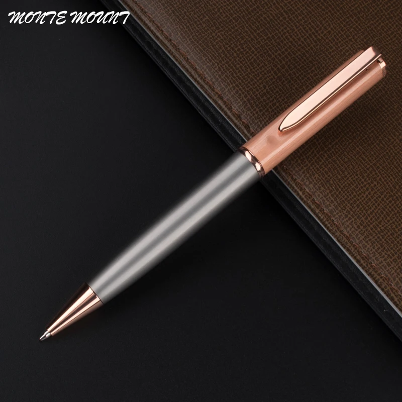 

luxury Writing Pen Rose gold Roller Ball Pen 0.7mm Smooth Writing Ballpoint Pens 6 Colors for Choose School and Office Supplies