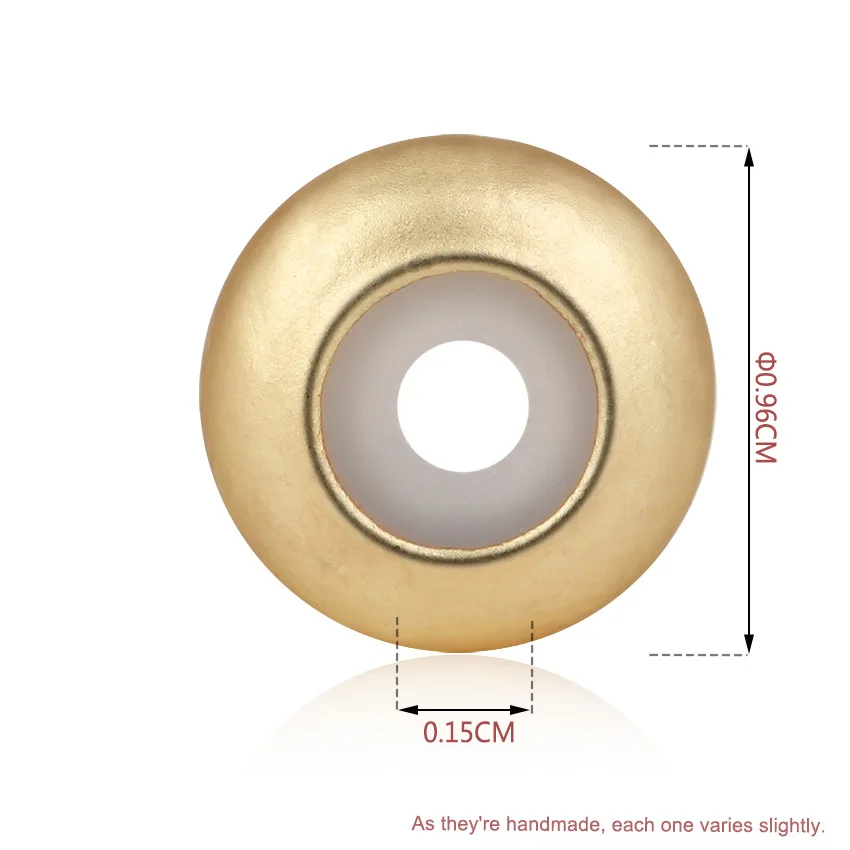 10 шт. в партии матовые золотистые бусины из силикагеля силиконовые резиновые