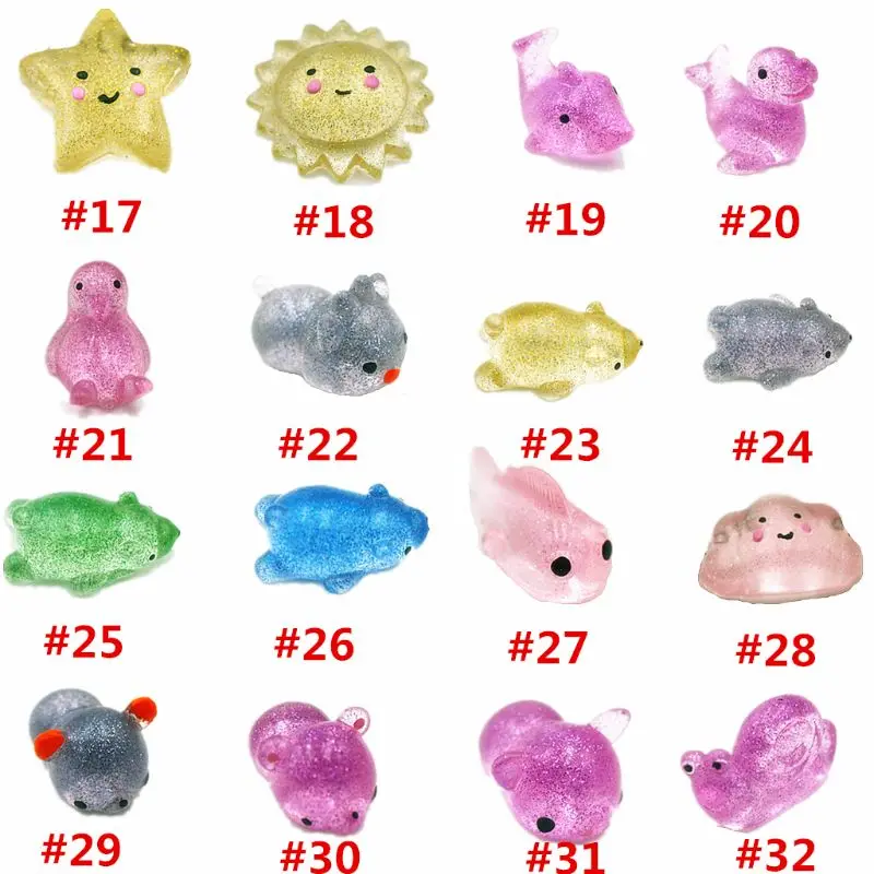 

NEW STYLE Glitter Mochi Squishy Antistress Boot Ball Decompression Sticky Stress Reliever Toys Squeeze Toys Party Favors Gift