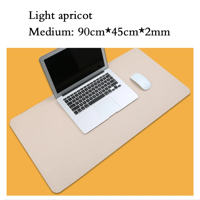 Light apricot 45*90 см сплошной цвет клавиатура Коврик для мыши офисный стол сплошной Цвет Коврик Для Мыши для ПК ноутбука игровой коврик для мыши стол коврик для мыши - Цвет: Light apricot