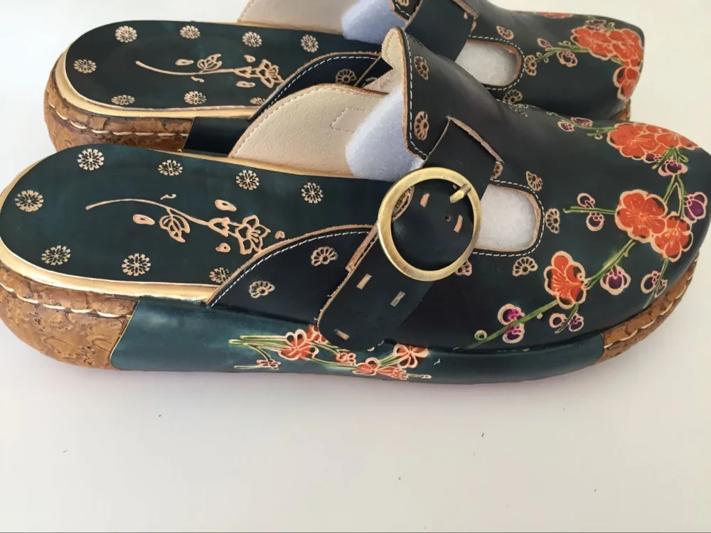 Женские повседневные босоножки careaymadeв народном стиле из воловьей кожи ручной