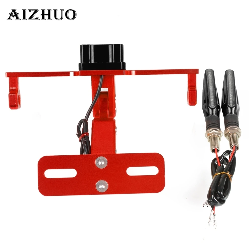 Универсальный держатель номерного знака мотоцикла со светодиодным номером для