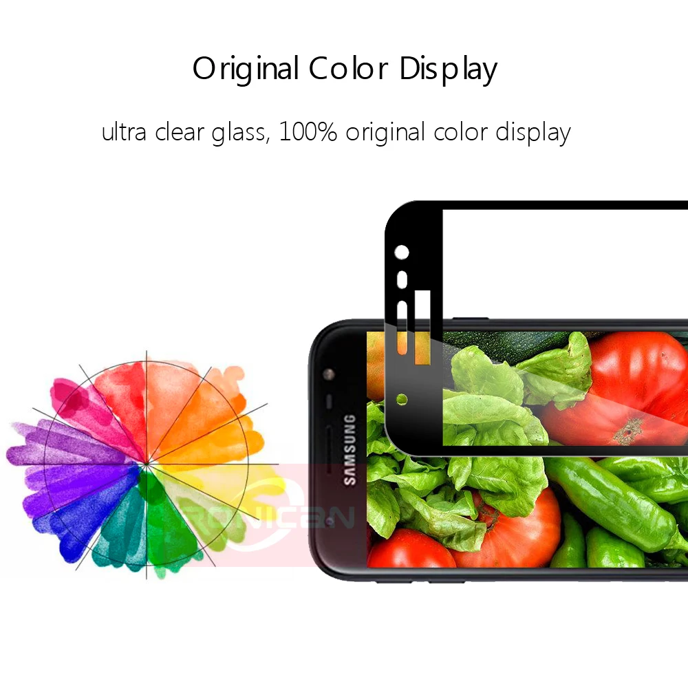 Полностью покрывающее закаленное Стекло для samsung J3 J5 J7 SM-J330 J530 J730 Защитная стеклянная пленка для экрана для SM J330F J530F J7