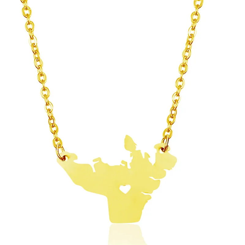 Цепочка с подвеской в виде сердца из нержавеющей стали 304 |