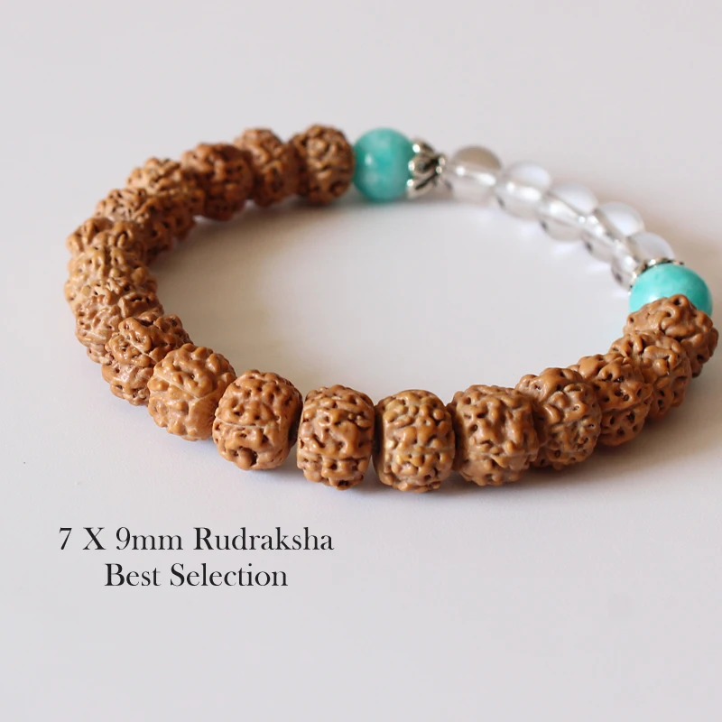 Женский растягивающийся браслет с бусинами тибетский буддизм Rudraksha Mala