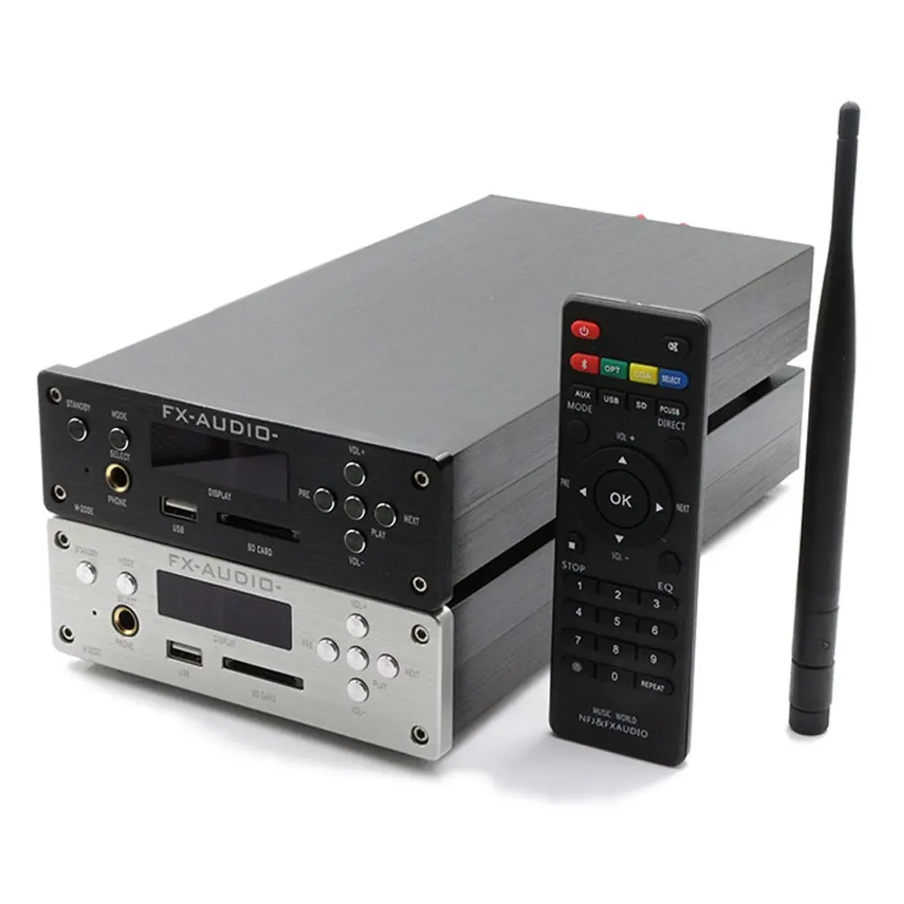 FX-AUDIO M-200E HiFi 2,0 цифровой аудио Bluetooth усилитель для наушников 120 Вт* 2 Вход USB/SD/RCA/FLAC 24 бит/192 кГц AC110-220V OLEDpg