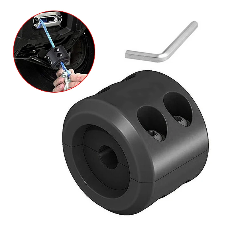 Hook Stop Stopper Rubber Cushion Black Rubber+Iron Winch Cable Universal Access Part Replaces Durable | Автомобили и мотоциклы