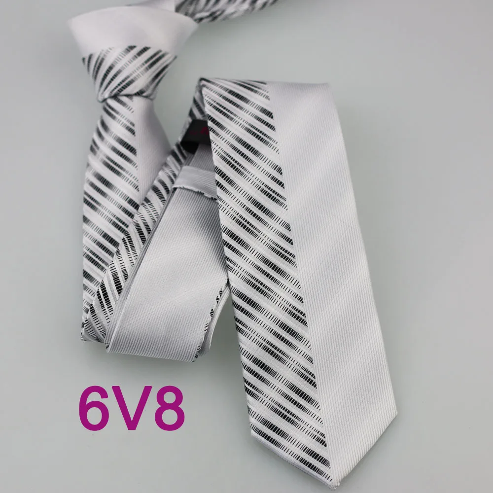 YIBEI Coachella Ties Men Silver Necktie Contrast With Right Vertical Stripe Left Black Diagonal Striped Neck Slim Tie Moda | Аксессуары