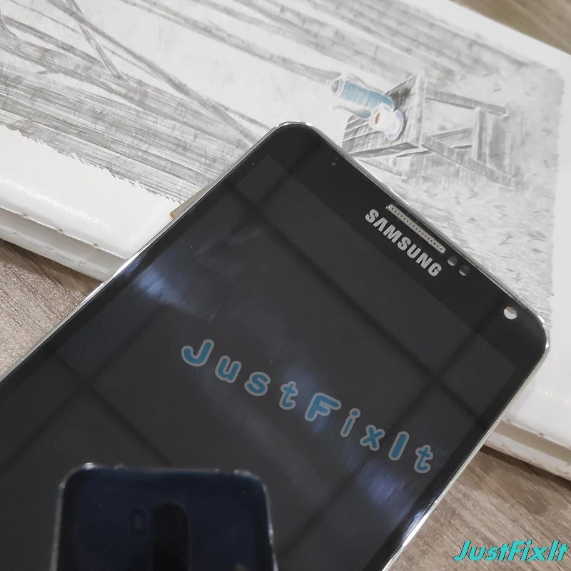 Для Samsung Galaxy Note3 Note 3 N9005 ЖК дисплей сенсорный экран дигитайзер сборка с рамкой 100%