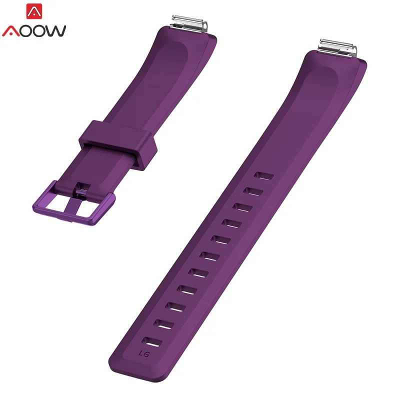 dark purple Силиконовый Браслет Ремешок Браслет для Fitbit Inspire/Inspire HR трекер активности умные часы замена часы ремешок на запястье - Цвет ремешка: dark purple