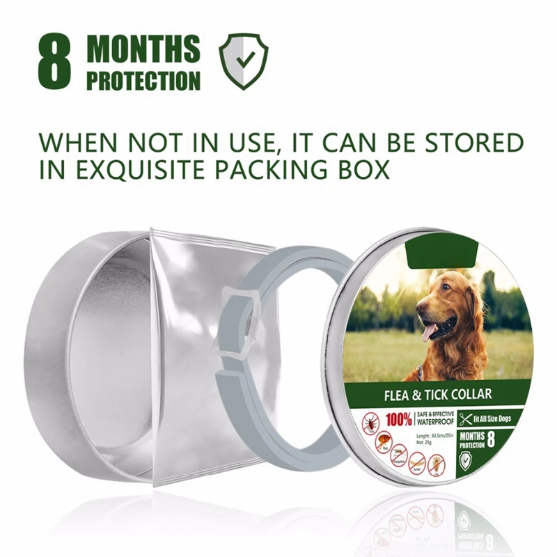 

Pet Dogs Natural Essential Oils Collar For Pest Control Mosquito Treatment Prevention Dogs Supplies