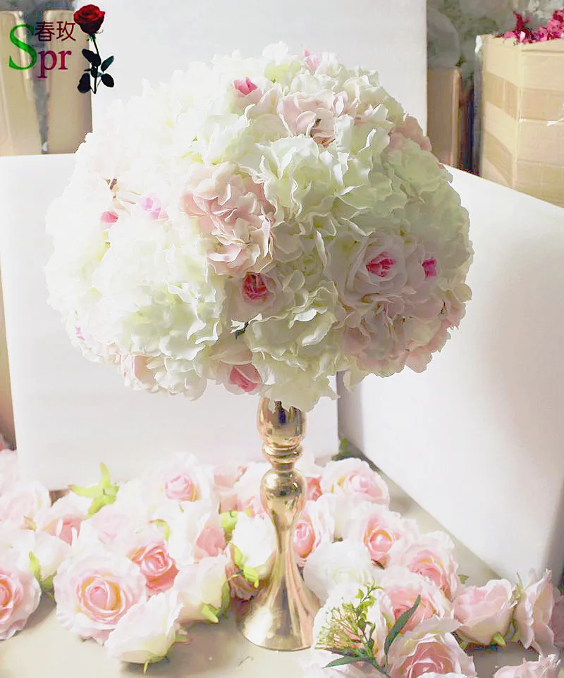 Небольшой розовый свадебный стол SPR центральный элемент цветок шар украшение