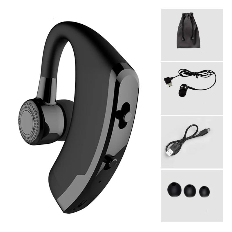 V8 Бизнес Bluetooth гарнитура V4.1 громкой связи для С микрофоном Беспроводной