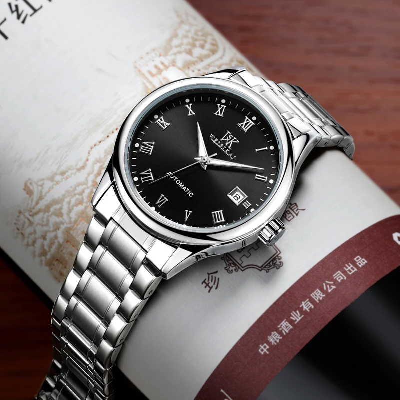 Reloj Hombre мужские автоматические часы Новые простые мужские брендовые роскошные мужские деловые наручные часы мужские часы водонепроницаемые механические часы