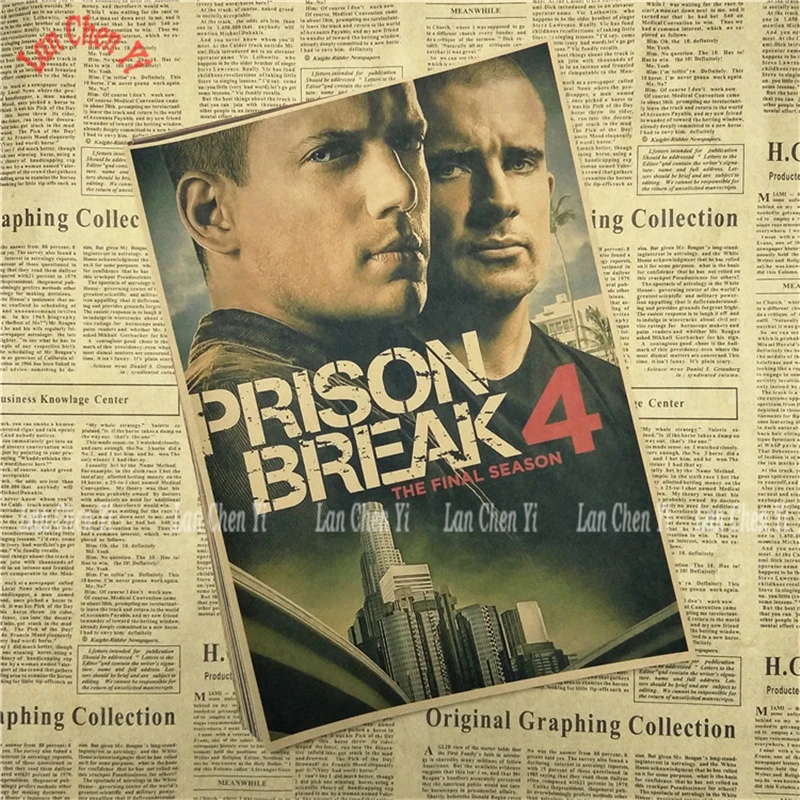 Винтажный постер в виде побега из тюрьмы бара декор для детской комнаты комиксы