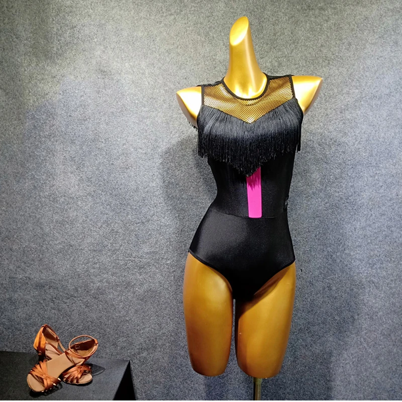 Женское платье для латиноамериканских танцев с бахромой юбка из 2 предметов