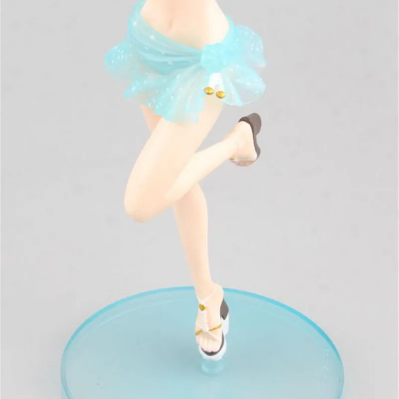 Аниме Fate stay night figure EXTELLA Saber синий купальник для летнего отдыха Ver. ПВХ фигурка