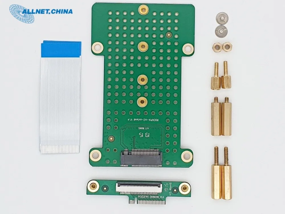 Новая версия M.2 Плата расширения для монтажа NVME SSD на вершине RK3399 развития SBC плата RADXA ROCK PI 4