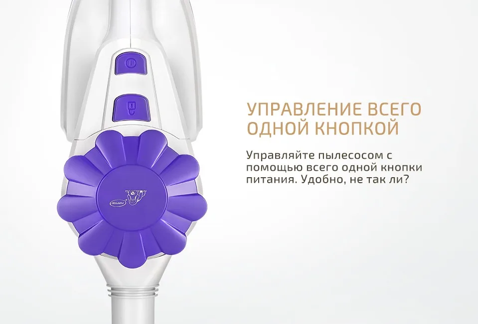 PUPPYOO низкая шум портативный бытовой Пылесосы для автомобиля ручной пылесборник и аспиратор WP526-C
