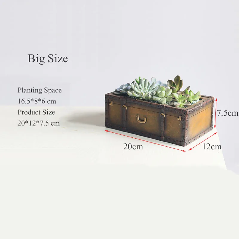 YeFine смоляные горшки для цветов в стиле ретро Креативный дизайн шкатулка
